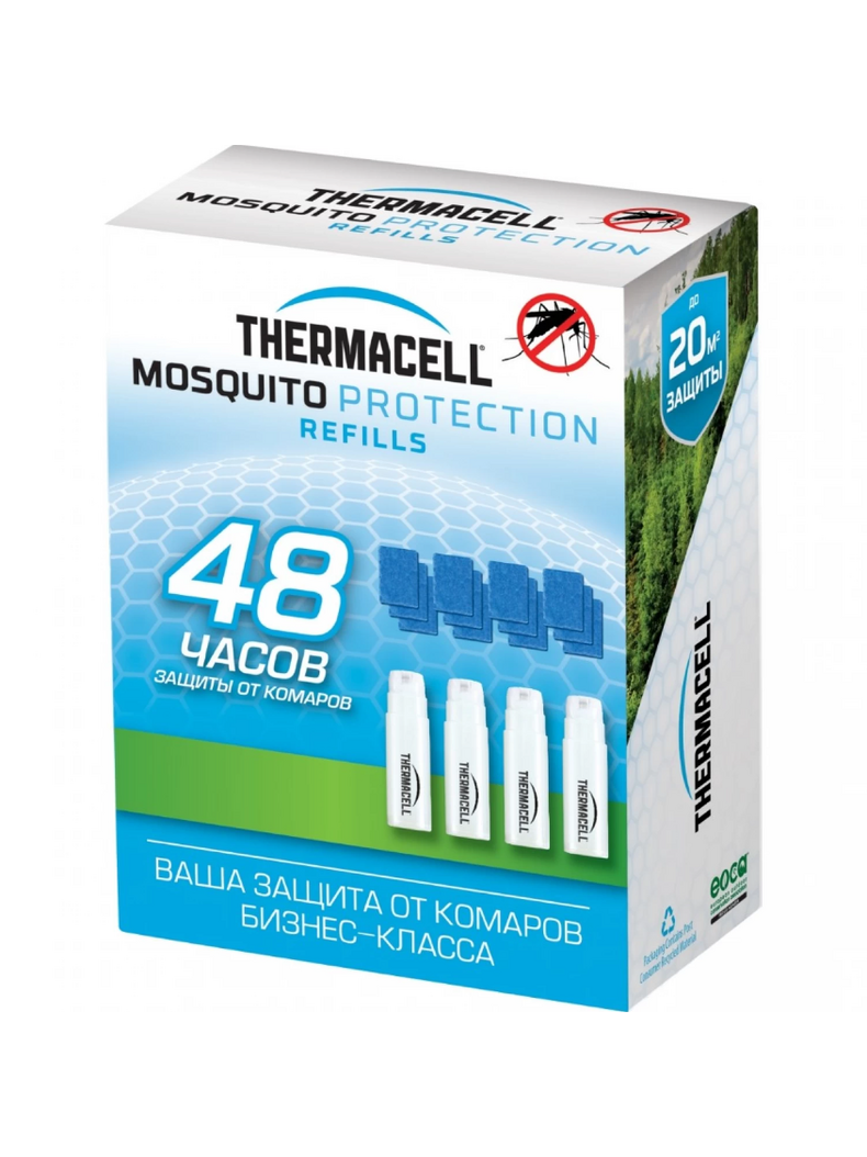 Набор запасной THERMACELL 4 газовых картриджа и 12 пластин с репеллентом Набор запасной THERMACELL 4 газовых картриджа и 12 пластин с репеллентом