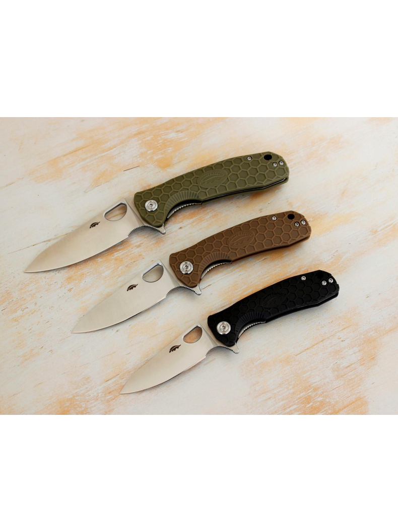 Нож HONEY BADGER Flipper D2 с песочной рукоятью, Размер: Large , изображение 5