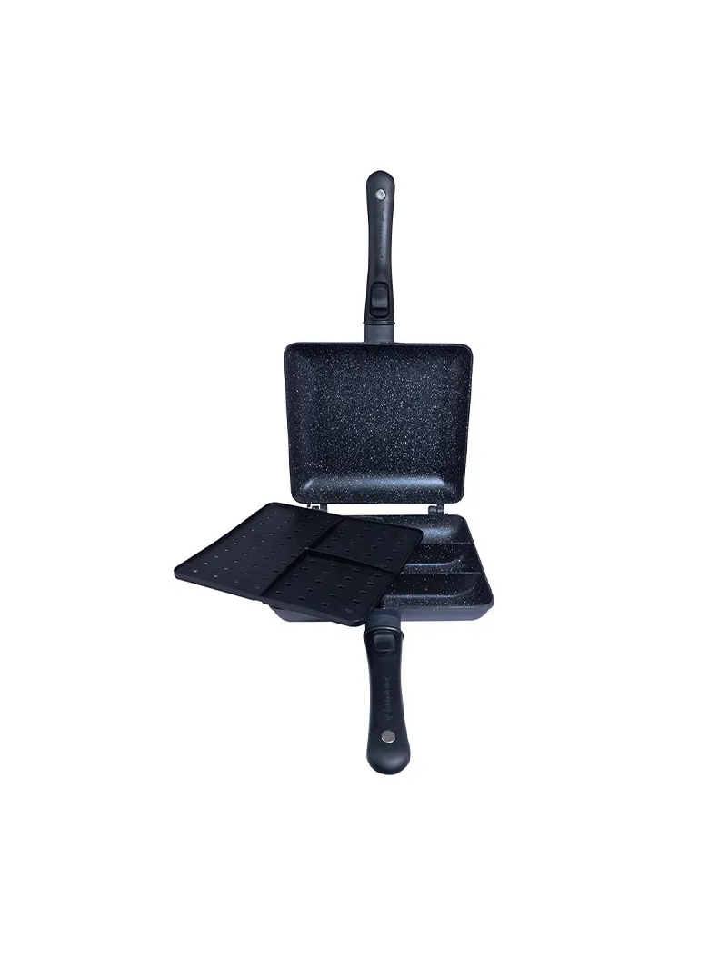 Большая двойная сковорода с разделителями Ridge Monkey Connect Combi & Steamer XXL Granite Edition Большая двойная сковорода с разделителями Ridge Monkey Connect Combi & Steamer XXL Granite Edition