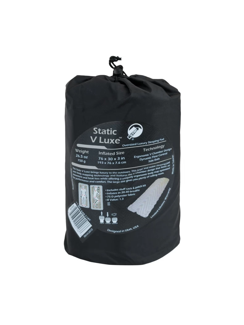 Надувной коврик KLYMIT Static V Luxe серый, изображение 3
