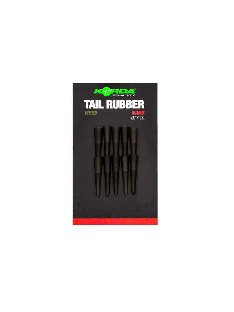 Противозакручиватель конусный KORDA Tail Rubber Nano, Цвет: Weed (Водоросли), изображение 2 Противозакручиватель конусный KORDA Tail Rubber Nano, Цвет: Weed (Водоросли), изображение 2