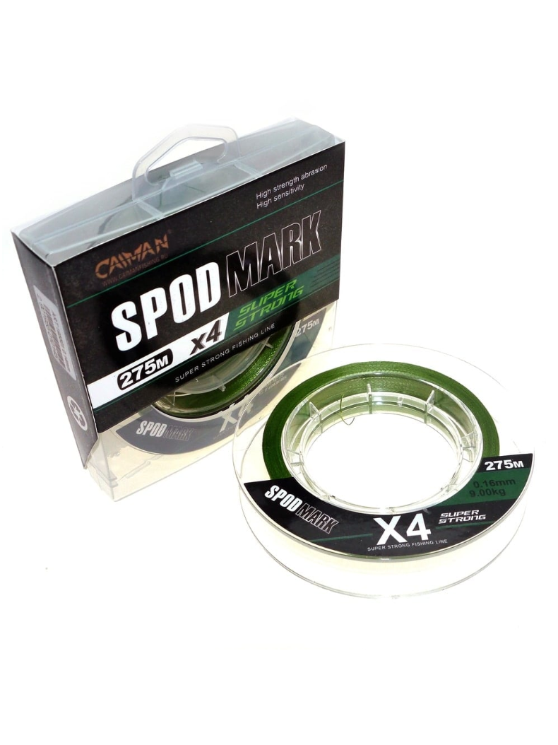 Шнур плетеный CAIMAN Spod & Mark, Диаметр лески: 0.16 мм, изображение 2