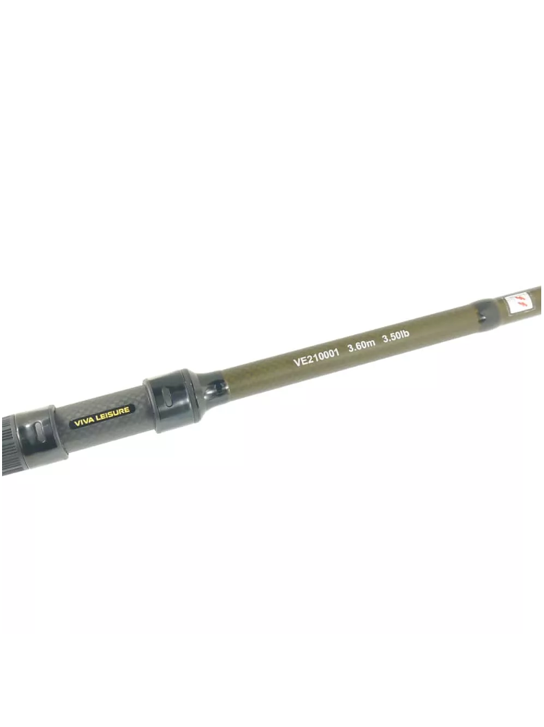 Удилище карповое 3-х частное Viva Elegant Carp 12ft 3.75lb, Длина удилища: 12 ft :: 3.65 м, Тест удилища: 3.75 lb, изображение 2