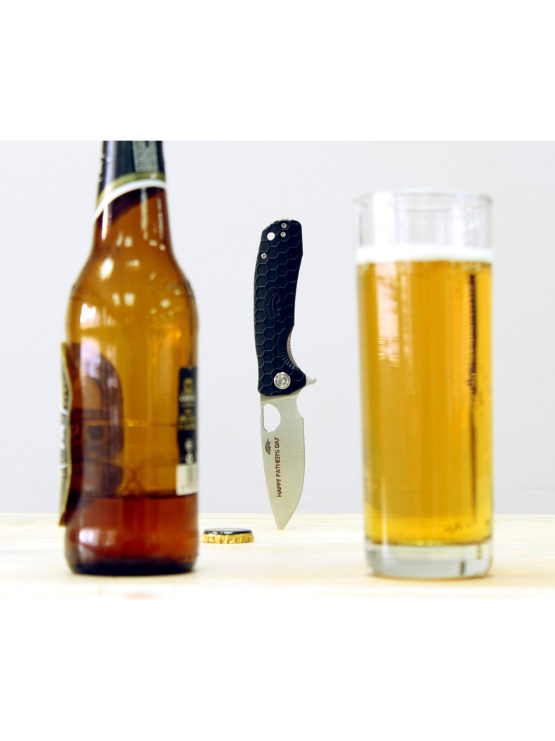 Нож HONEY BADGER Flipper с чёрной рукоятью, Размер: Medium, изображение 11