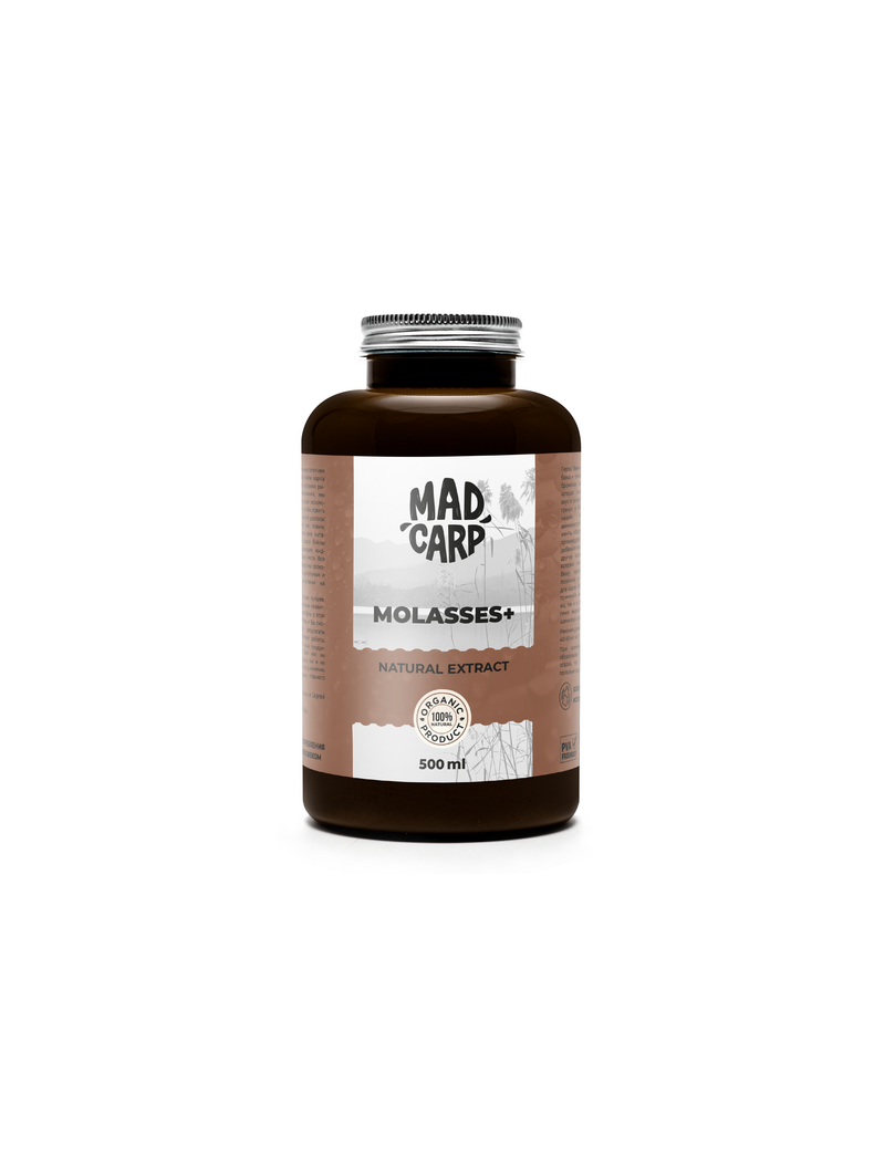 Натуральный ликвид Mad Carp Baits MOLASSES+ (Меласса), Объём: 500 мл Натуральный ликвид Mad Carp Baits MOLASSES+ (Меласса), Объём: 500 мл