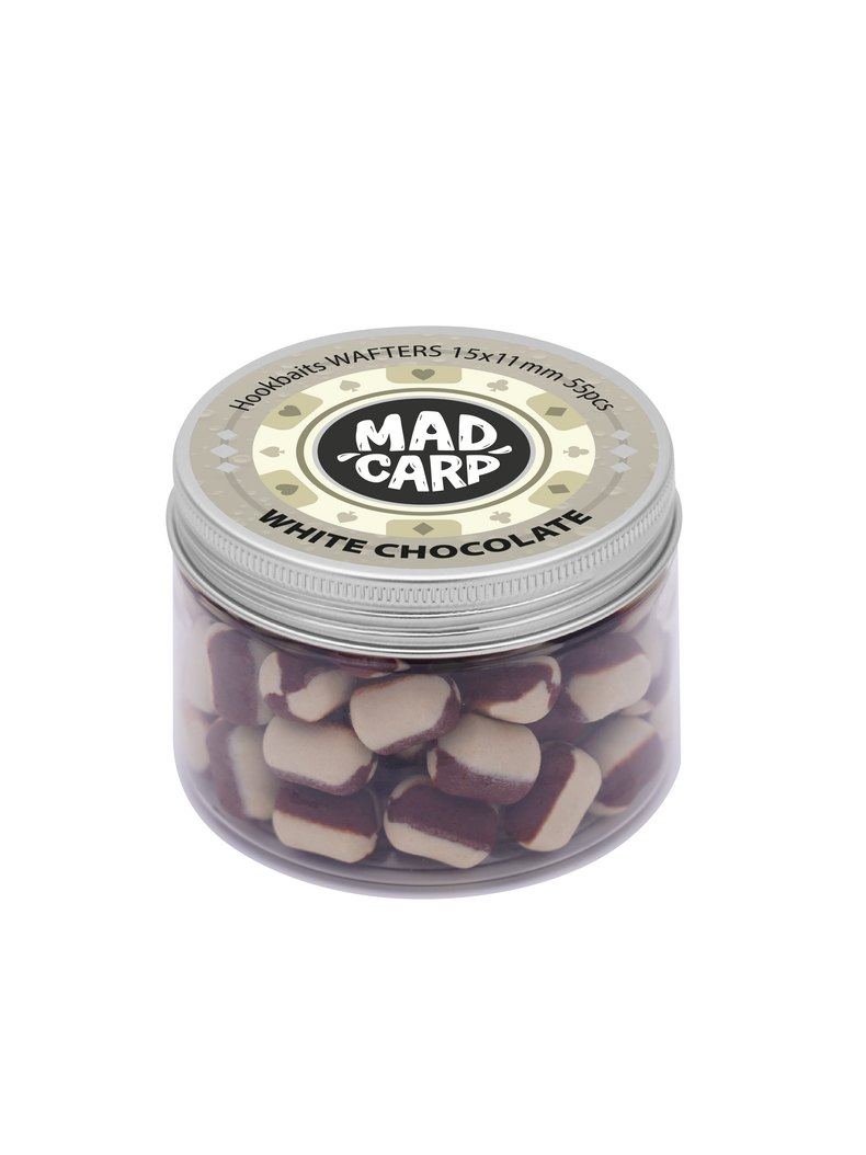 Вафтерсы Mad Carp Baits WHITE CHOCOLATE (Белый Шоколад) Wafters, Диаметр: 15 х 11 мм