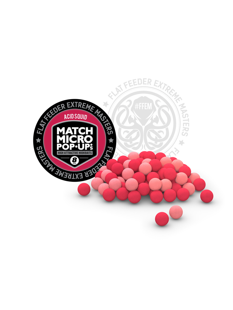 Плавающие насадочные бойлы FFEM Pop-Up Micro Acid Squid (Кальмар и Клюква) 8mm, изображение 2 Плавающие насадочные бойлы FFEM Pop-Up Micro Acid Squid (Кальмар и Клюква) 8mm, изображение 2