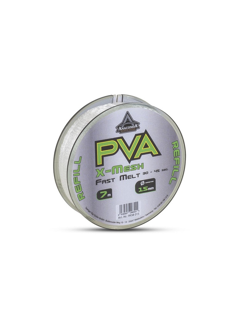 Сетка быстрорастворимая ANACONDA Fast Melt PVA X-Mesh Refill, Диаметр: 15 мм
