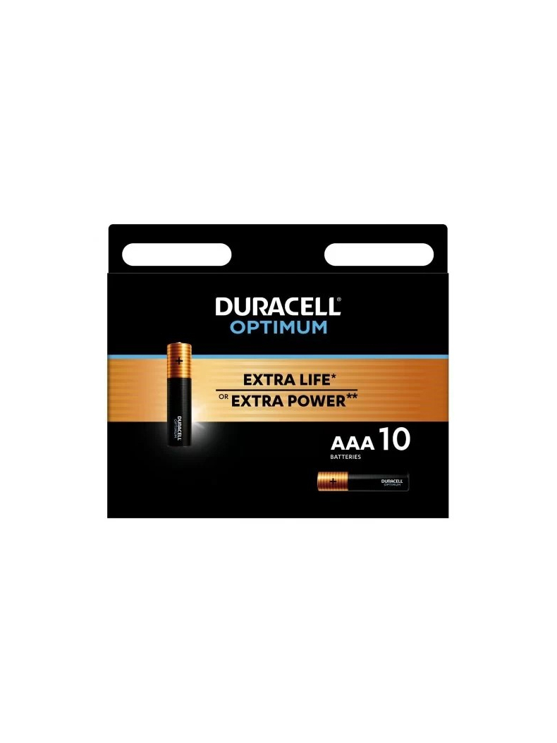 Батарейка Duracell Optimum LR03 AAA BL10 Alkaline 1.5V