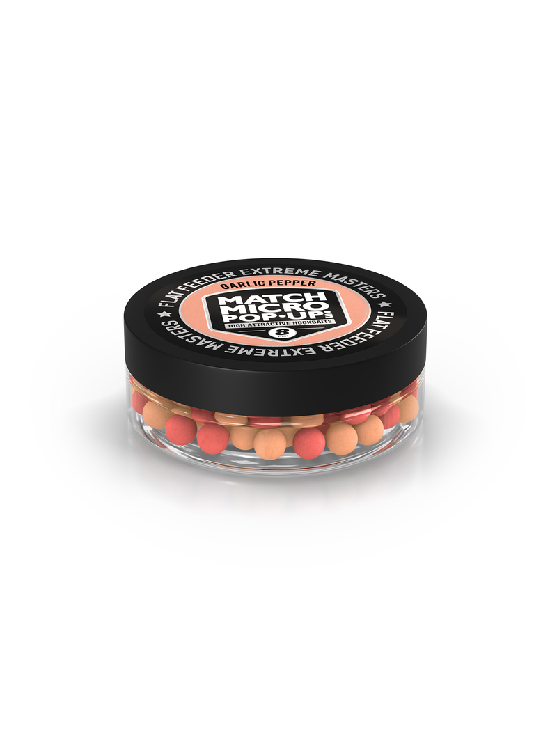 Плавающие насадочные бойлы FFEM Pop-Up Micro Garlic Pepper (Чеснок и Перец) 8mm