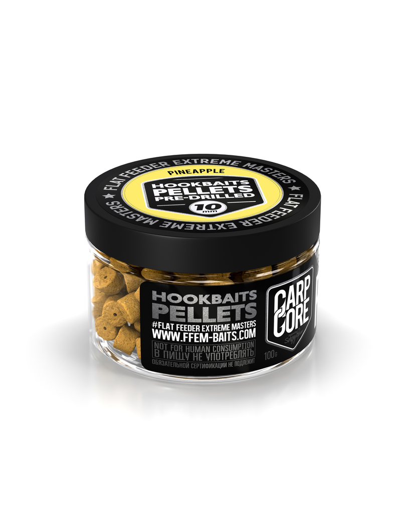 Пеллетс насадочный FFEM Hookbaits Pellets Pineapple (Ананас), Диаметр: 13 мм, изображение 2 Пеллетс насадочный FFEM Hookbaits Pellets Pineapple (Ананас), Диаметр: 13 мм, изображение 2