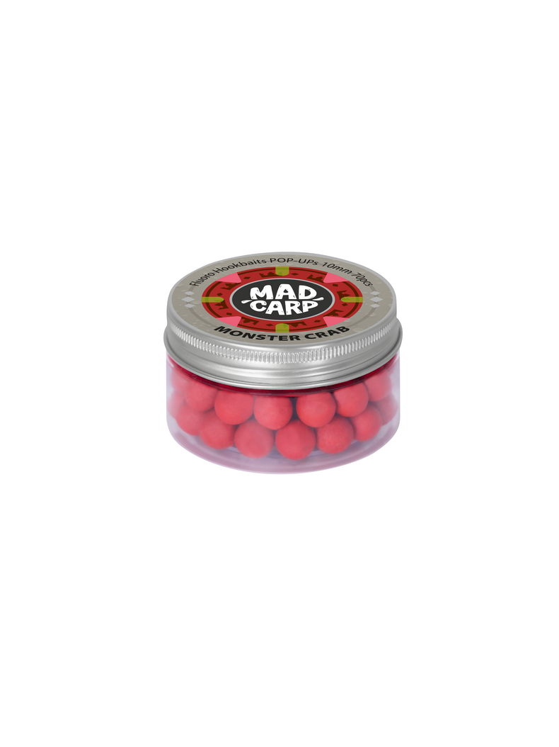 Бойлы плавающие Mad Carp Baits MONSTER CRAB Pop-Ups (Монстр Краб), Диаметр: 10 мм, изображение 2 Бойлы плавающие Mad Carp Baits MONSTER CRAB Pop-Ups (Монстр Краб), Диаметр: 10 мм, изображение 2
