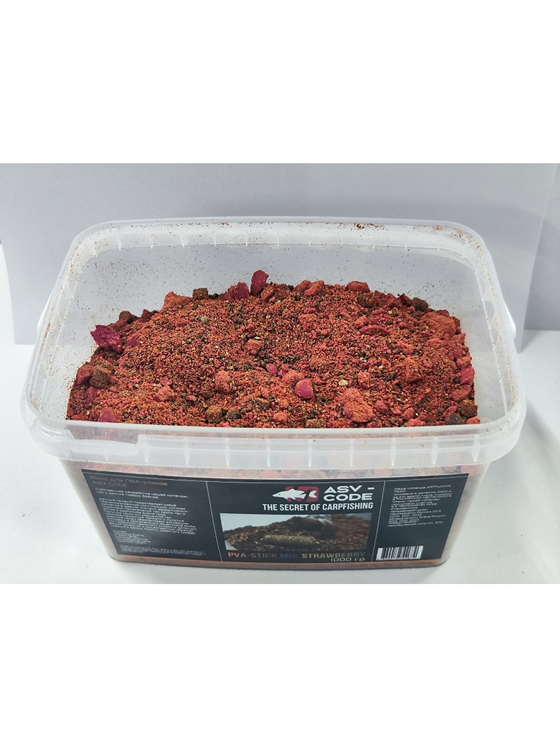 Микс для ПВА-стиков ASV-CODE Клубника 1 кг, изображение 2