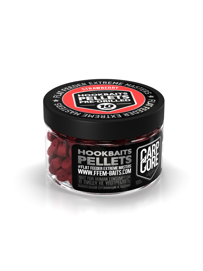 Пеллетс насадочный FFEM Hookbaits Pellets Strawberry (Клубника), Диаметр: 13 мм, изображение 2