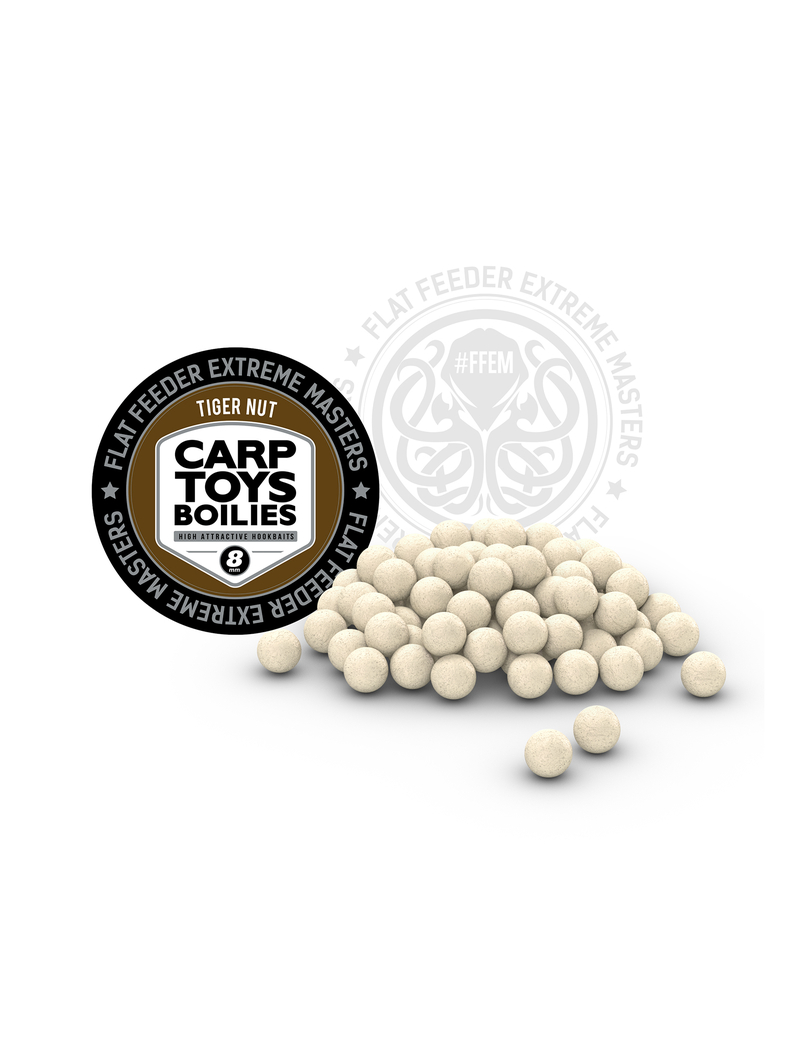 Насадочные тонущие бойлы FFEM Hookbaits Boilies Tiger Nut (Тигровый Орех) 8mm, изображение 2