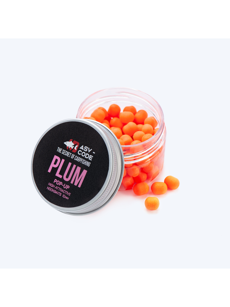 Плавающие бойлы ASV-CODE Pop-Up Plum (Слива), Диаметр: 10 мм, изображение 2