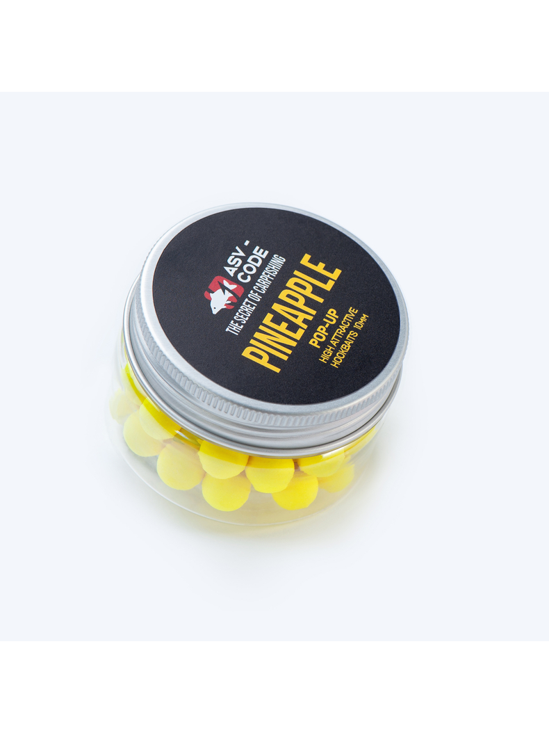 Плавающие бойлы ASV-CODE Pop-Up Pineapple (Ананас), Диаметр: 10 мм