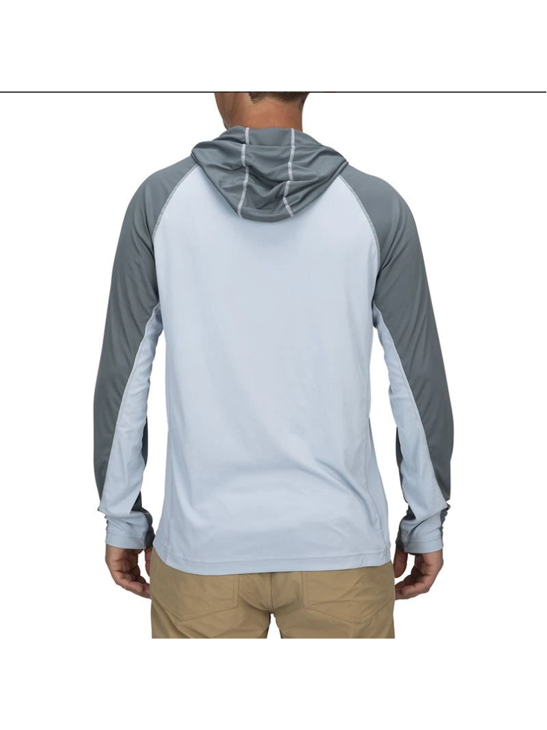 Термофутболка с капюшоном SIMMS Bugstopper Solarflex Hoody Steel Blue, Размер: M, изображение 3 Термофутболка с капюшоном SIMMS Bugstopper Solarflex Hoody Steel Blue, Размер: M, изображение 3