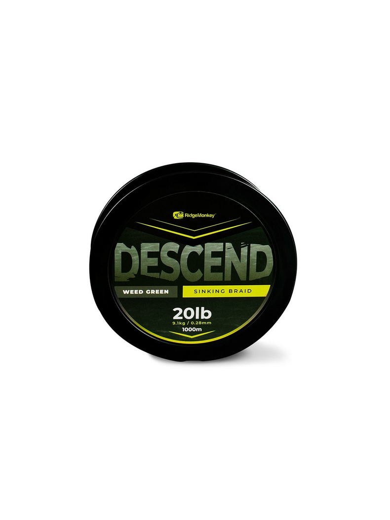 Плетеный шнур Ridge Monkey Descend Braided Mainline 300m, Тест: 20.00 lb, Диаметр лески: 0.28 мм