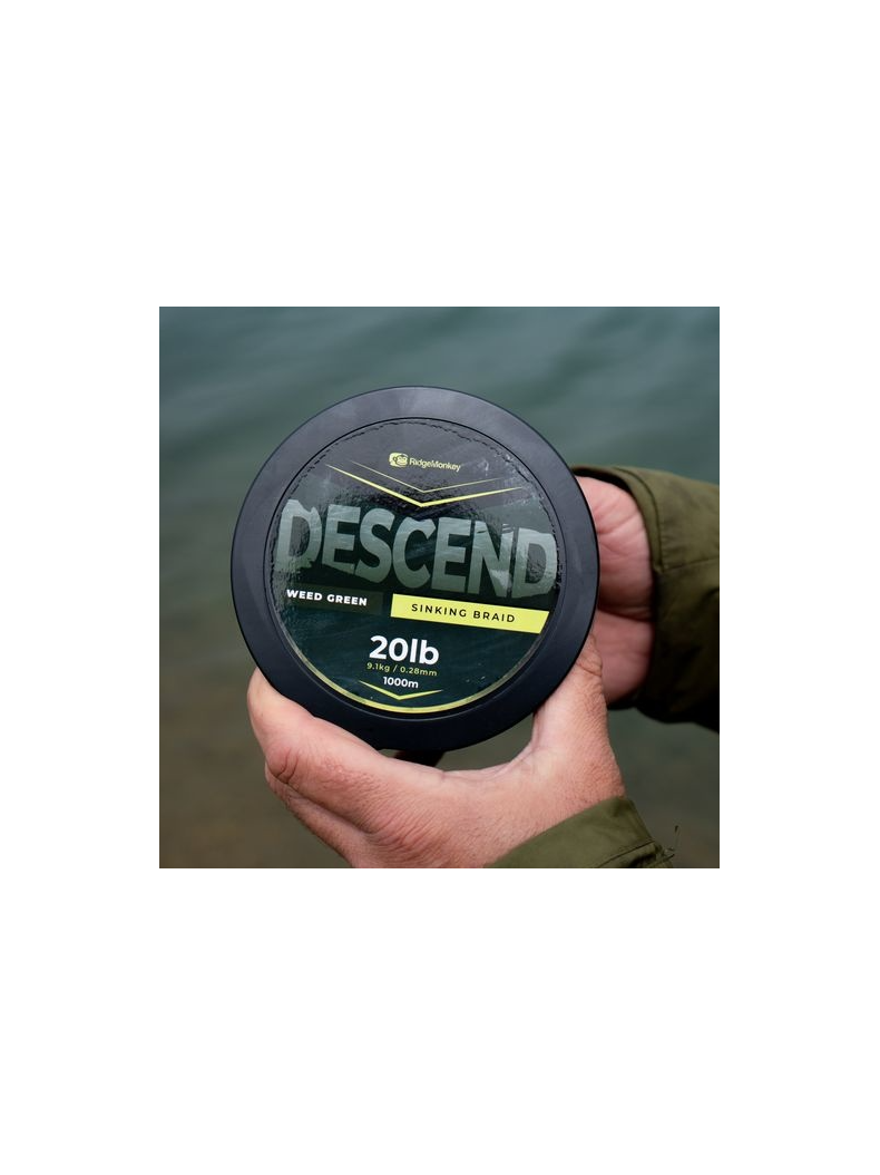 Плетеный шнур Ridge Monkey Descend Braided Mainline 300m, Тест: 20.00 lb, Диаметр лески: 0.28 мм, изображение 3