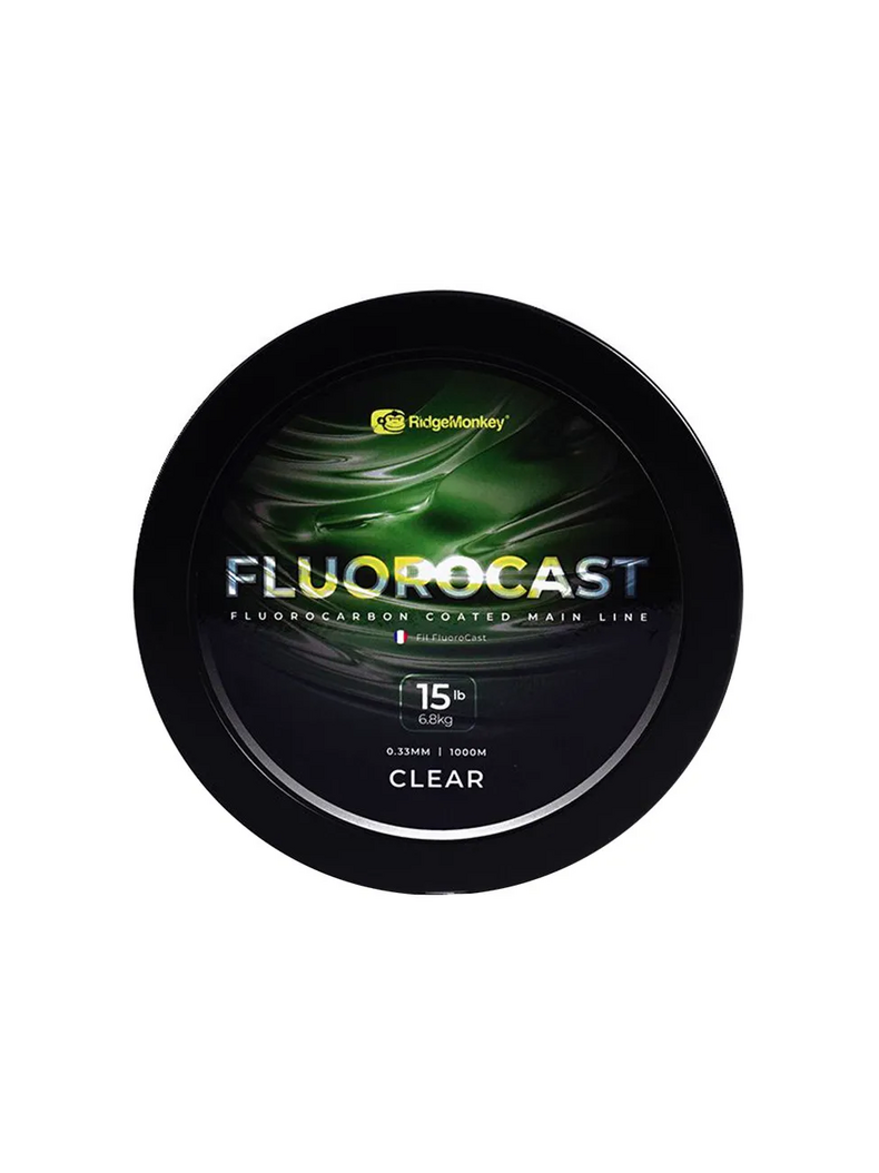 Флюорокарбон Ridge Monkey FluoroCast Fluoro Coated Mainline, Тест: 15.00 lb, Диаметр лески: 0.33 мм