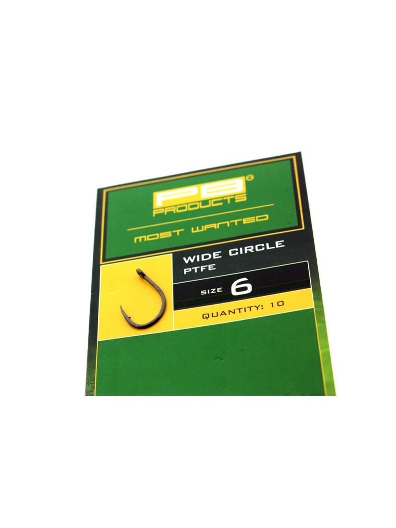 Крючки PB Products WIDE CIRCLE PTFE, Размер крючка: № 4