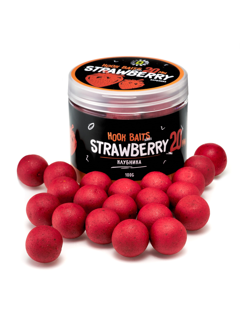 Бойлы насадочные Carptoday Baits Strawberry (Клубника), Диаметр: 20 мм, Вкус: Клубника Бойлы насадочные Carptoday Baits Strawberry (Клубника), Диаметр: 20 мм, Вкус: Клубника