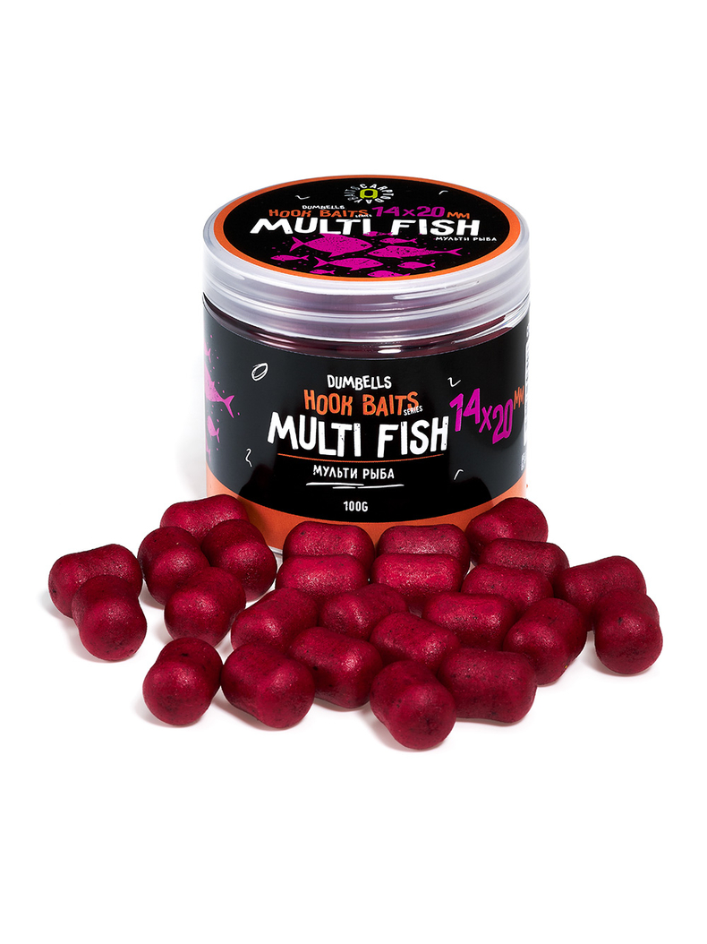 Дамбелсы насадочные Carptoday Baits Multi Fish (Мульти Фиш), Диаметр: 14 х 20 мм, Вкус: Мульти Фиш Дамбелсы насадочные Carptoday Baits Multi Fish (Мульти Фиш), Диаметр: 14 х 20 мм, Вкус: Мульти Фиш