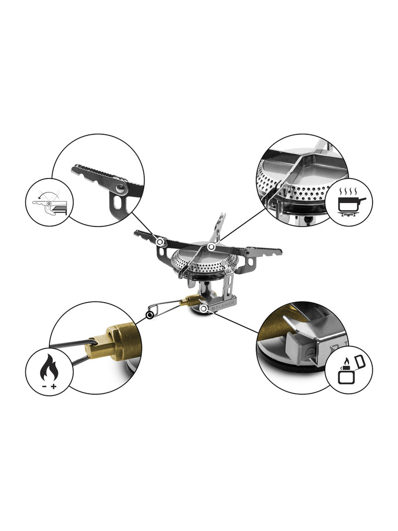 Газовая горелка DELPHIN Gas Stove FLAMER 3000W, изображение 2