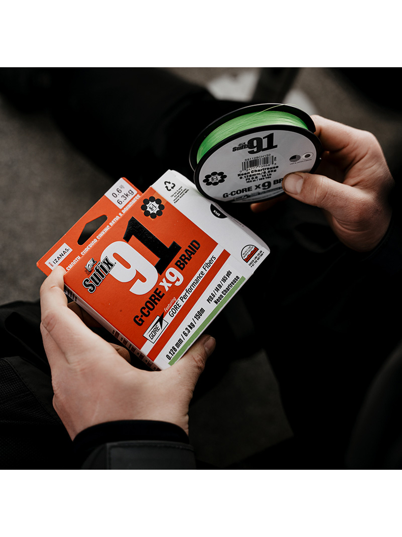 Леска плетеная SUFIX 91 BRAID, Тест: 20.40 кг, Диаметр лески: 0.285 мм, изображение 3