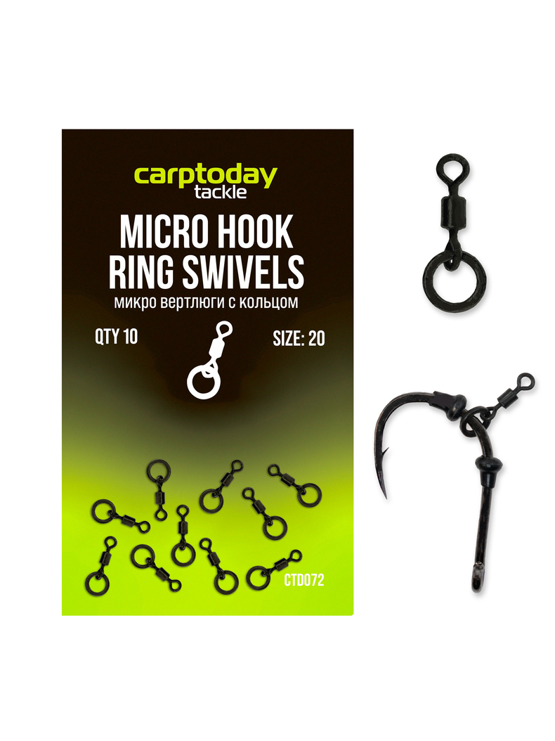 Микро вертлюги с кольцом Carptoday Micro Hook Ring Swivels Микро вертлюги с кольцом Carptoday Micro Hook Ring Swivels