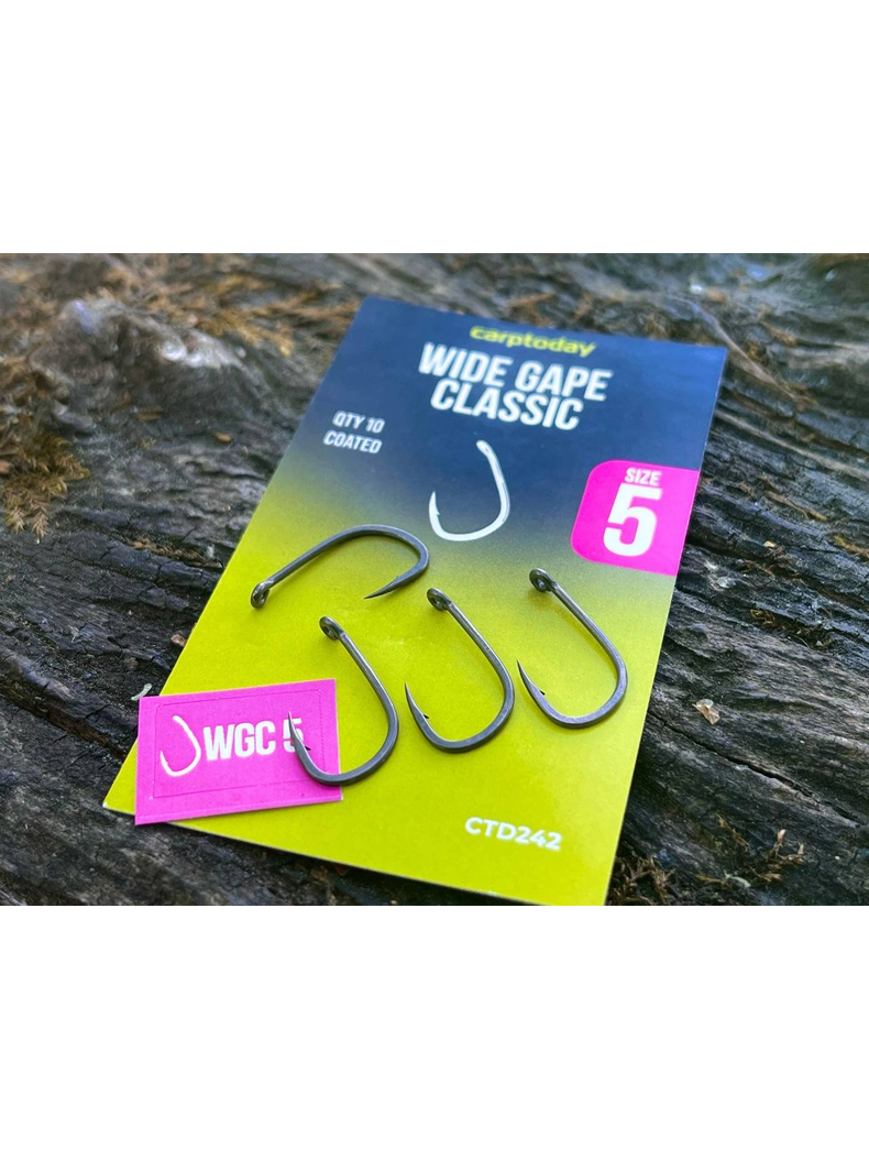 Крючки карповые Carptoday Wide Gape Classic, Размер крючка: № 4, изображение 2 Крючки карповые Carptoday Wide Gape Classic, Размер крючка: № 4, изображение 2