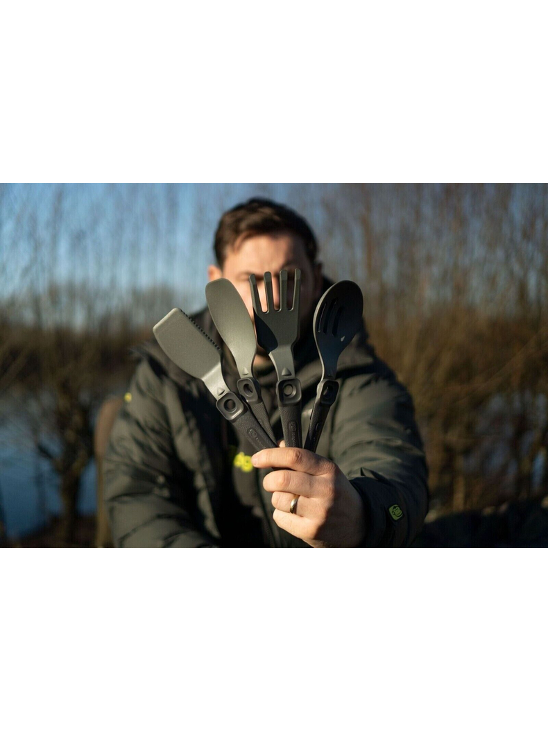 Набор столовых приборов Ridge Monkey Q-Lock Utensil Set, изображение 6 Набор столовых приборов Ridge Monkey Q-Lock Utensil Set, изображение 6