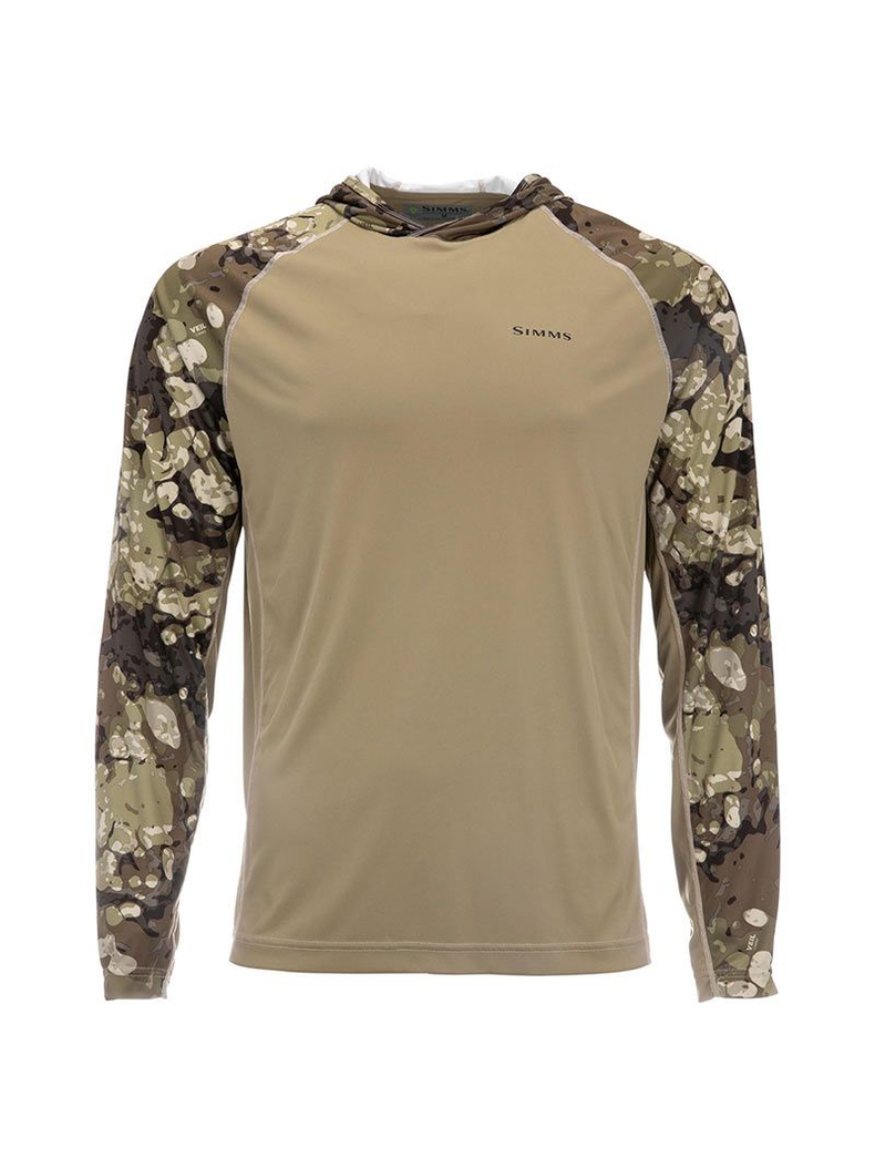 Термофутболка с капюшоном SIMMS Bugstopper Solarflex Hoody Riparian Camo, Размер: L Термофутболка с капюшоном SIMMS Bugstopper Solarflex Hoody Riparian Camo, Размер: L