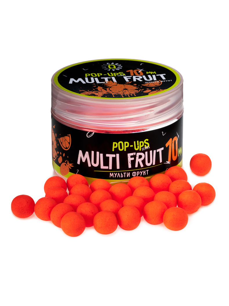 Бойлы плавающие Carptoday Baits Pop Ups Multi Fruit (Мульти Фрукт) 10 мм, Диаметр: 10 мм, Вкус: Мульти Фрукт