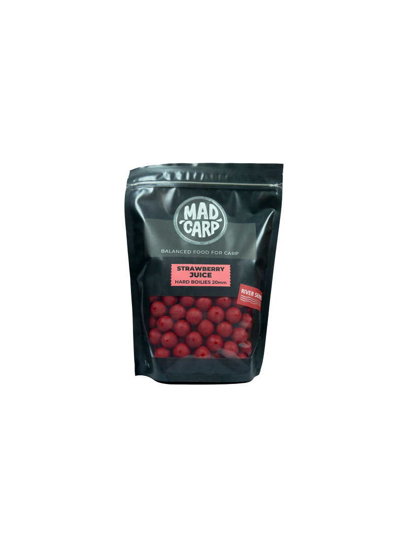 Бойлы тонущие Mad Carp Baits RIVER Series STRAWBERRY JUlCE (Клубничный Сок) 20мм Бойлы тонущие Mad Carp Baits RIVER Series STRAWBERRY JUlCE (Клубничный Сок) 20мм