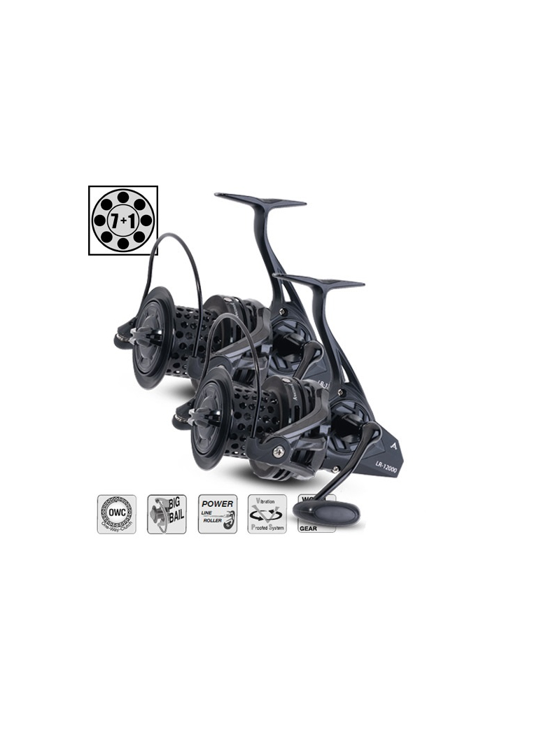 Катушка карповая с передним фрикционом ANACONDA POWER CARP LR-12000 7+1BB, изображение 2 Катушка карповая с передним фрикционом ANACONDA POWER CARP LR-12000 7+1BB, изображение 2