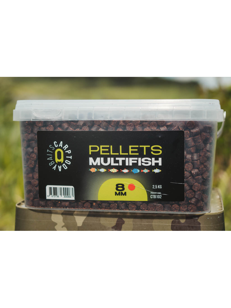 Пеллетс рыболовный Carptoday Baits MULTIFISH 2.5кг цельный, Диаметр: 8 мм, изображение 2