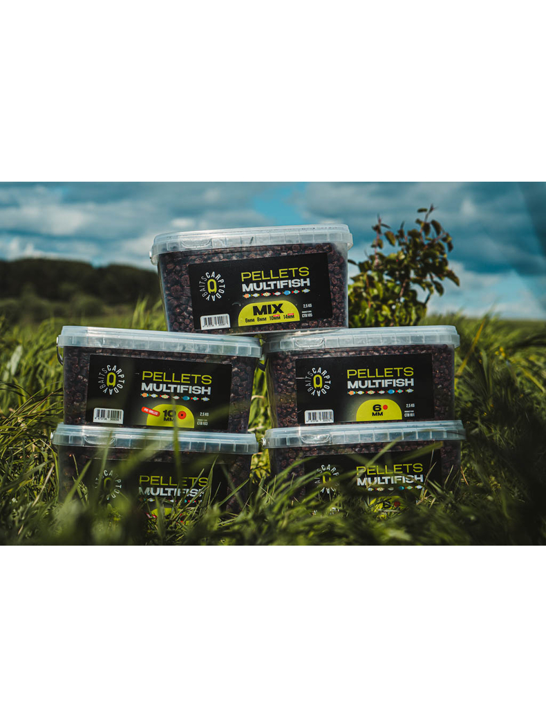 Пеллетс рыболовный Carptoday Baits MULTIFISH 2.5кг просверленный, Диаметр: 14 мм, изображение 4
