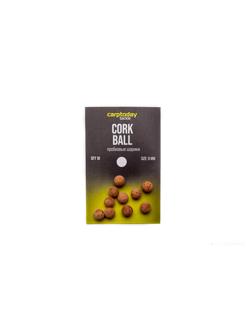 Пробковые шарики Carptoday Tackle Cork Balls, Диаметр: 8 мм Пробковые шарики Carptoday Tackle Cork Balls, Диаметр: 8 мм