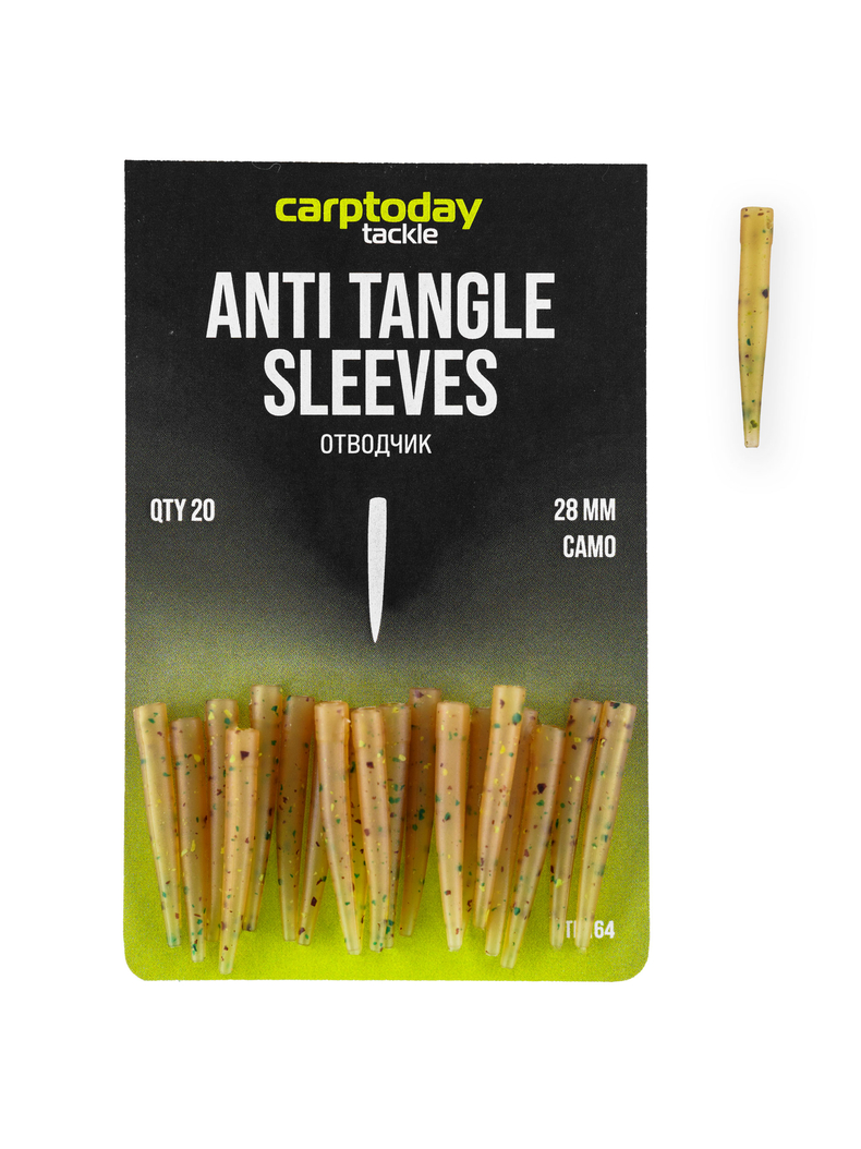 Отводчики Carptoday Tackle Anti Tangle Sleeves Camo, Длина: 28 мм Отводчики Carptoday Tackle Anti Tangle Sleeves Camo, Длина: 28 мм