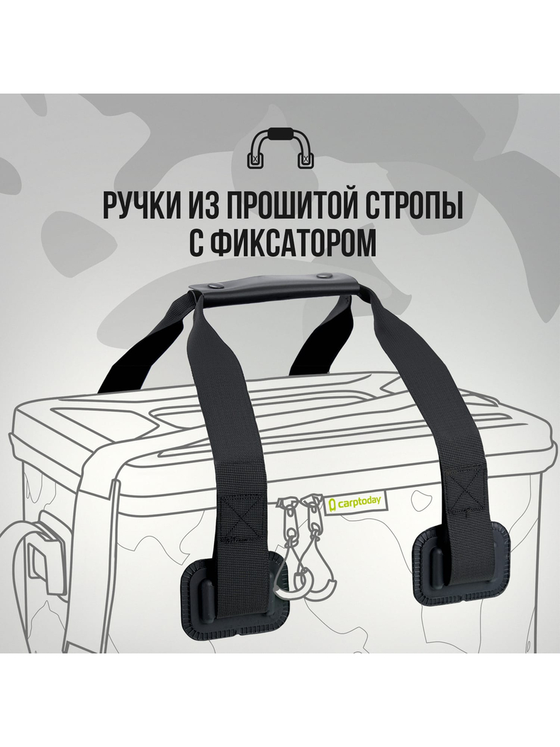 Сумка EVA с жёсткой крышкой Carptoday Aqua Box System 50 литров, Объём: 50 л, изображение 12