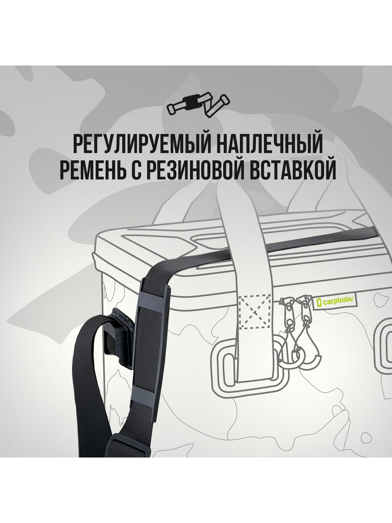 Сумка EVA с жёсткой крышкой Carptoday Aqua Box System 25 литров, Объём: 25 л, изображение 16 Сумка EVA с жёсткой крышкой Carptoday Aqua Box System 25 литров, Объём: 25 л, изображение 16