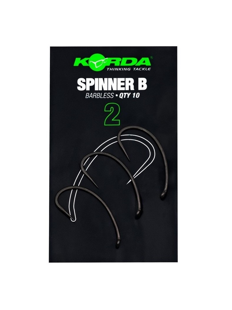 Крючки без бородки KORDA Spinner B Hooks, Размер крючка: № 8 Крючки без бородки KORDA Spinner B Hooks, Размер крючка: № 8