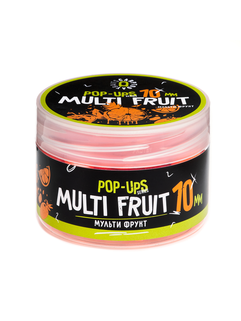 Бойлы плавающие Carptoday Baits Pop Ups Multi Fruit (Мульти Фрукт) 10 мм, Диаметр: 10 мм, Вкус: Мульти Фрукт, изображение 4