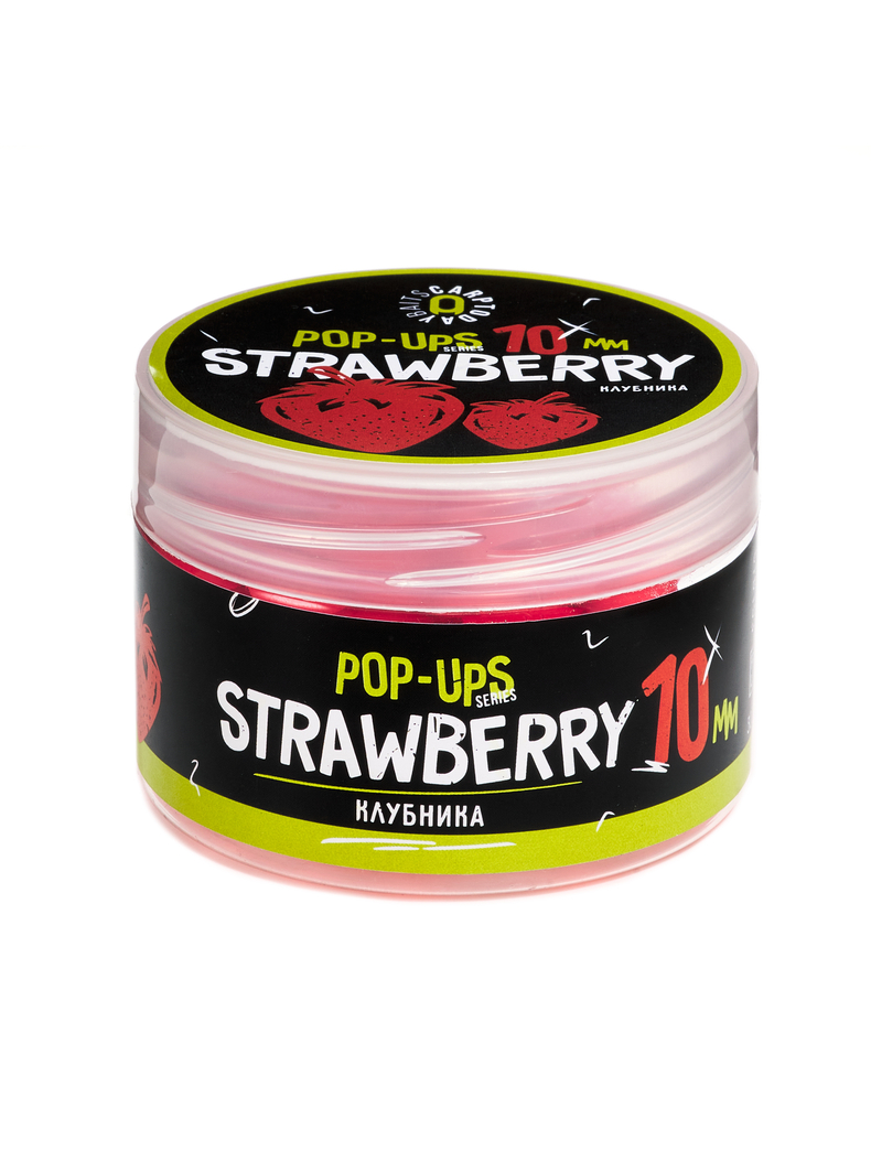 Бойлы плавающие Carptoday Baits Pop Ups Strawberry (Клубника) 10 мм, Диаметр: 10 мм, Вкус: Клубника, изображение 4 Бойлы плавающие Carptoday Baits Pop Ups Strawberry (Клубника) 10 мм, Диаметр: 10 мм, Вкус: Клубника, изображение 4