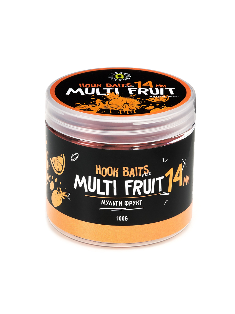 Бойлы насадочные Carptoday Baits Multi Fruit (Мульти Фрукт), Диаметр: 14 мм, Вкус: Мульти Фрукт, изображение 3