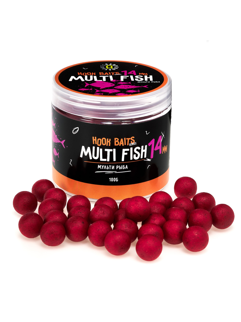 Бойлы насадочные Carptoday Baits Multi Fish (Мульти Фиш), Диаметр: 14 мм, Вкус: Мульти Фиш