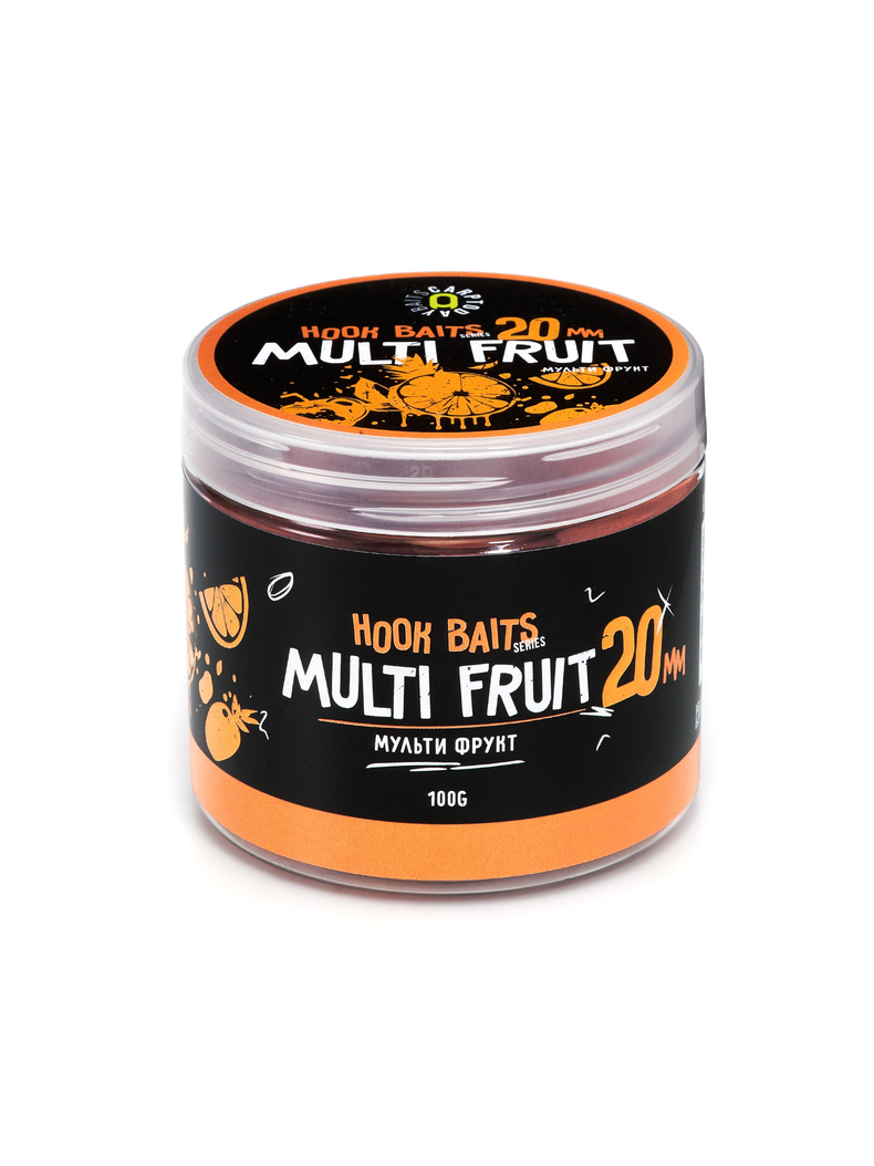 Бойлы насадочные Carptoday Baits Multi Fruit (Мульти Фрукт), Диаметр: 20 мм, Вкус: Мульти Фрукт, изображение 2
