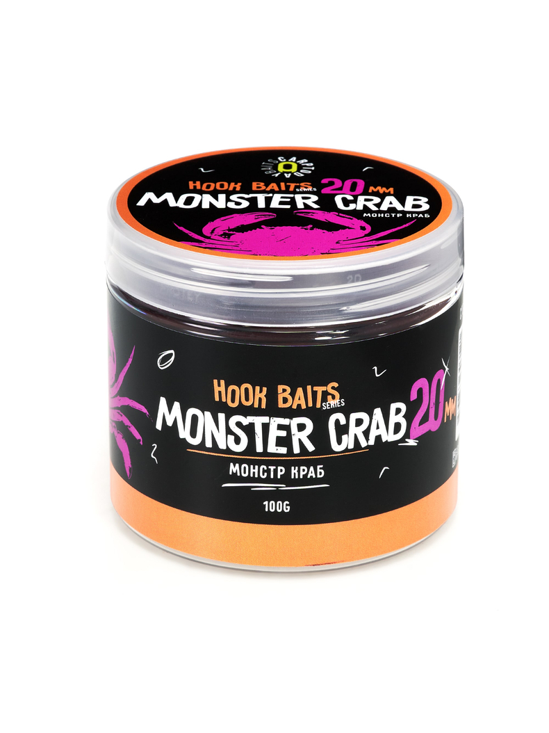 Бойлы насадочные Carptoday Baits Monster Crab (Монстр Краб), Диаметр: 20 мм, Вкус: Монстр Краб, изображение 2